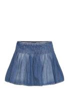Tommy Girl Pleated Denim Skirt Skirts Short Skirts White Tommy Jeans