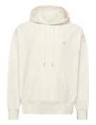 Premium Terry Monogram Hoodie Tops Sweatshirts & Hoodies Hoodies Cream...