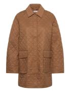 Padded Nylon Reg Quilted Coat Quiltet Jakke Beige Tommy Hilfiger