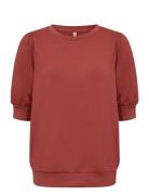 Sc-Banu Tops Sweatshirts & Hoodies Sweatshirts Red Soyaconcept