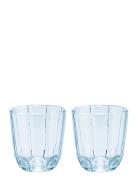Lily Tumbler 32 Cl Blue Iris 2 Pcs. Home Tableware Glass Drinking Glas...