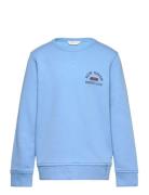 Graphic C-Neck Sweat Tops Sweatshirts & Hoodies Sweatshirts Blue GANT