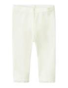 Nbfwang Wool Needle Legging Solid Noos Bottoms Leggings White Name It