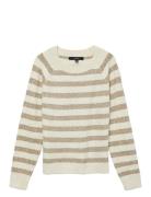 Vmdoffy Ls O-Neck Blouse Ga Noos Tops Knitwear Jumpers Cream Vero Moda