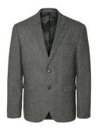 Slhslim-Reed Wool Blz Noos Suits & Blazers Blazers Single Breasted Bla...