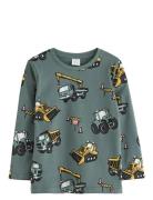 Top Ls Working Vehicles Tops T-shirts Long-sleeved T-Skjorte Green Lin...
