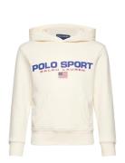 Graphic Fleece-Ls Po Hood-Kn-Sws Tops Sweatshirts & Hoodies Hoodies Wh...