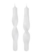 Twist Taper Candle Home Decoration Candles Pillar Candles White Broste...