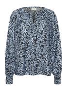 Kaamanda Blouse Tops Blouses Long-sleeved Blue Kaffe