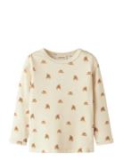 Nmflavo Egi Ls Slim Top Lil Tops T-shirts Long-sleeved T-Skjorte Cream...