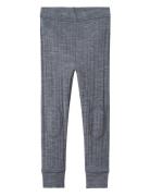 Nmmwang Wool Needle Longjohn Solid Noos Bottoms Leggings Navy Name It