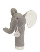 Diinglisar Organic, Elephant Rattle Toys Baby Toys Rattles Grey Teddyk...