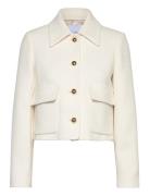 Tweed Jacket With Buttons Blazers Cropped Blazers Cream Mango