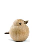 Baby Sparrow Home Decoration Decorative Accessories-details Wooden Fig...