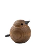 Baby Sparrow Home Decoration Decorative Accessories-details Wooden Fig...