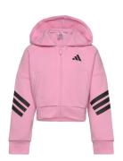 Jg Fi 3S Fz Tops Sweatshirts & Hoodies Hoodies Pink Adidas Sportswear