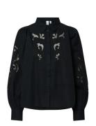 Yaszimia Ls Shirt S. Noos Tops Shirts Long-sleeved Black YAS