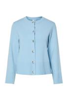 Yaspimi Ls Knit Cardigan S. - D2D Tops Knitwear Cardigans Blue YAS