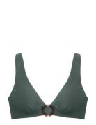 Elmina Bikini Top Swimwear Bikinis Bikini Tops Triangle Bikinitops Gre...
