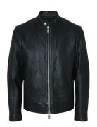 Slharchive Classic Leather Jkt Noos Læderjakke Skindjakke Black Select...