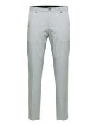 Slhslim-Liam Trs Flex Noos Bottoms Trousers Formal Grey Selected