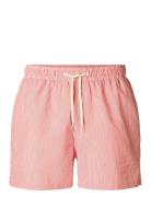 Slhcooper Seersucker Swimshorts W Bottoms Shorts Casual Red Selected