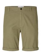 Slhslim-Luton Flex Shorts Bottoms Shorts Chinos Shorts Green Selected