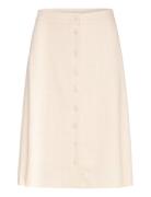 Slfgulia Hw Short Skirt D Kort Nederdel Cream Selected