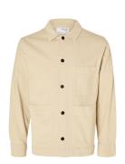 Slhloosetony-Cord Overshirt Noos Tops Overshirts Beige Selected