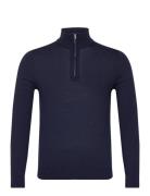 Slhtray Ls Knit Merino Half Zip Noos Tops Knitwear Half Zip Jumpers Na...