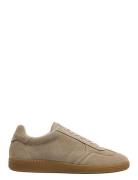 Slhfinley Suede Sneaker Low-top Sneakers Beige Selected