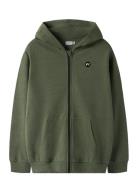 Nkmvimo Ls Sweat Card Bru Noos Tops Sweatshirts & Hoodies Hoodies Khak...