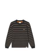 Cotton Jersey Stripe Carlito Tee Ls Tops T-shirts Long-sleeved T-Skjor...