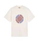 Cotton Jersey Dassel Tee Tops T-shirts & Tops Short-sleeved Cream Mads...
