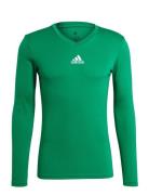 Team Base Tee Sport Base Layer Tops Green Adidas Performance