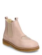 Booties - Flat - With Elastic Boots Støvler Pink ANGULUS