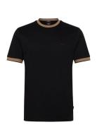 H-Tessler 200 Tops T-Kortærmet Skjorte Black BOSS