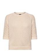 Funima Tops Knitwear Jumpers Cream BOSS