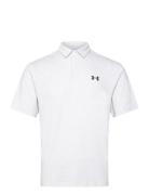 Ua T2G Printed Polo Sport Polos Short-sleeved White Under Armour