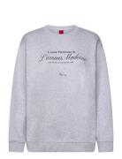 Classic Crew_5 Tops Sweatshirts & Hoodies Sweatshirts Grey HUGO