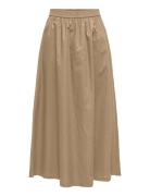 Onlaniqa Long Skirt Ex Wvn Skirts Maxi Skirts Beige ONLY