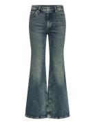 High-Rise Flare Jean Bottoms Jeans Flares Blue Lauren Ralph Lauren