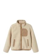 Nknmattia Sherpa Jacket Pb Outerwear Fleece Outerwear Fleece Jackets B...