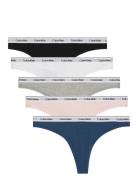 Thong 5 Pk G-streng Undertøj Black Calvin Klein