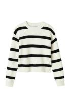 Nkfvnilla Ls Sh Knit Tops Knitwear Pullovers White Name It