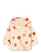 Jacket Teddy W. Lining Outerwear Fleece Outerwear Fleece Jackets Cream...