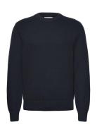 Oliver Structure Sweater Tops Knitwear Round Necks Navy J. Lindeberg