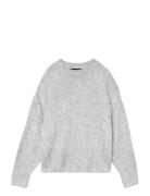 Vmboom Ls O-Neck Pullover Ga Noos Tops Knitwear Jumpers Grey Vero Moda