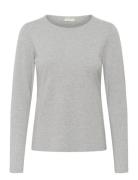 Nemajaspw Ts Tops T-shirts & Tops Long-sleeved Grey Part Two