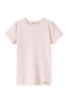 Plain Tee Ss Tops T-Kortærmet Skjorte Pink MarMar Copenhagen